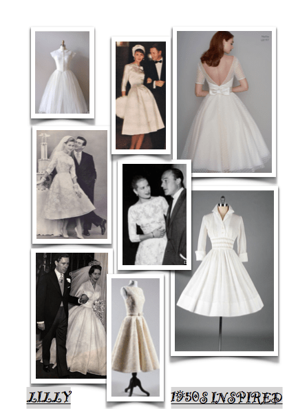 LILLY WEDDING DRESS MOODBOARD